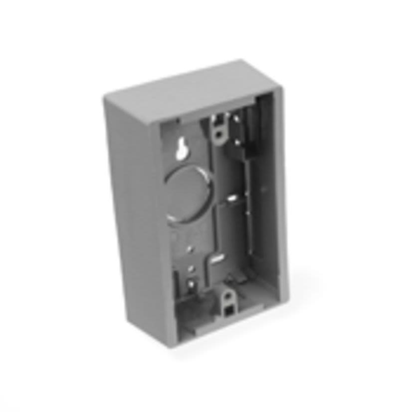 Leviton® 42777-1GB 1-Gang Back Box, Surface Mount, Plastic, Gray