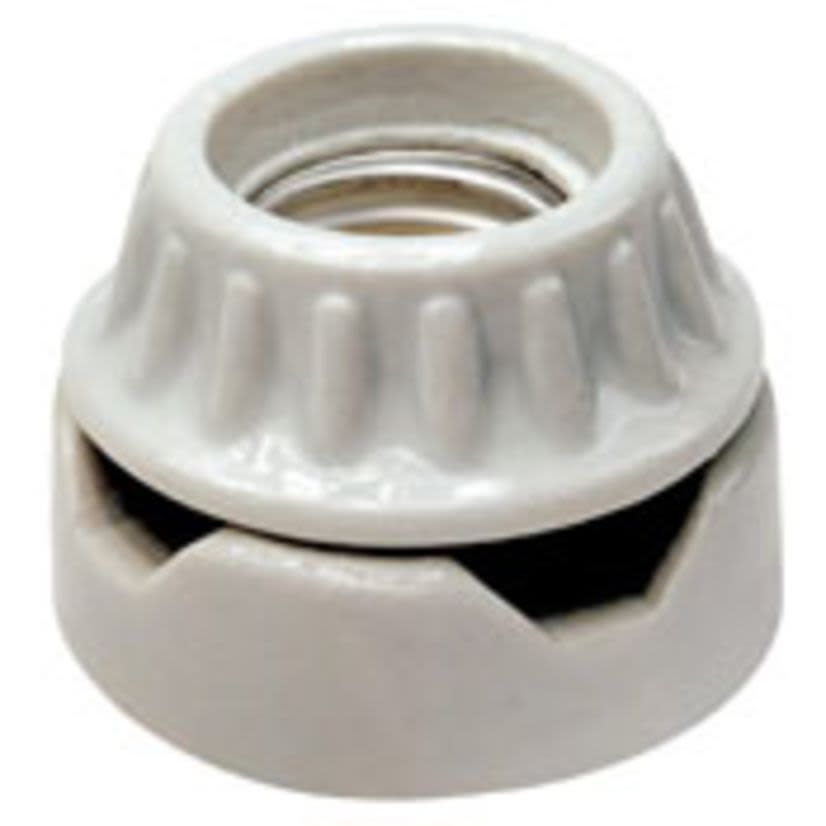 Leviton 9880 1-Circuit 2-Piece Keyless Lampholder, 660 W, 250 V AC, E26 Lamp