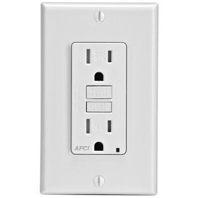 Leviton AFTR1-I AFCI 15A Duplex Receptacle