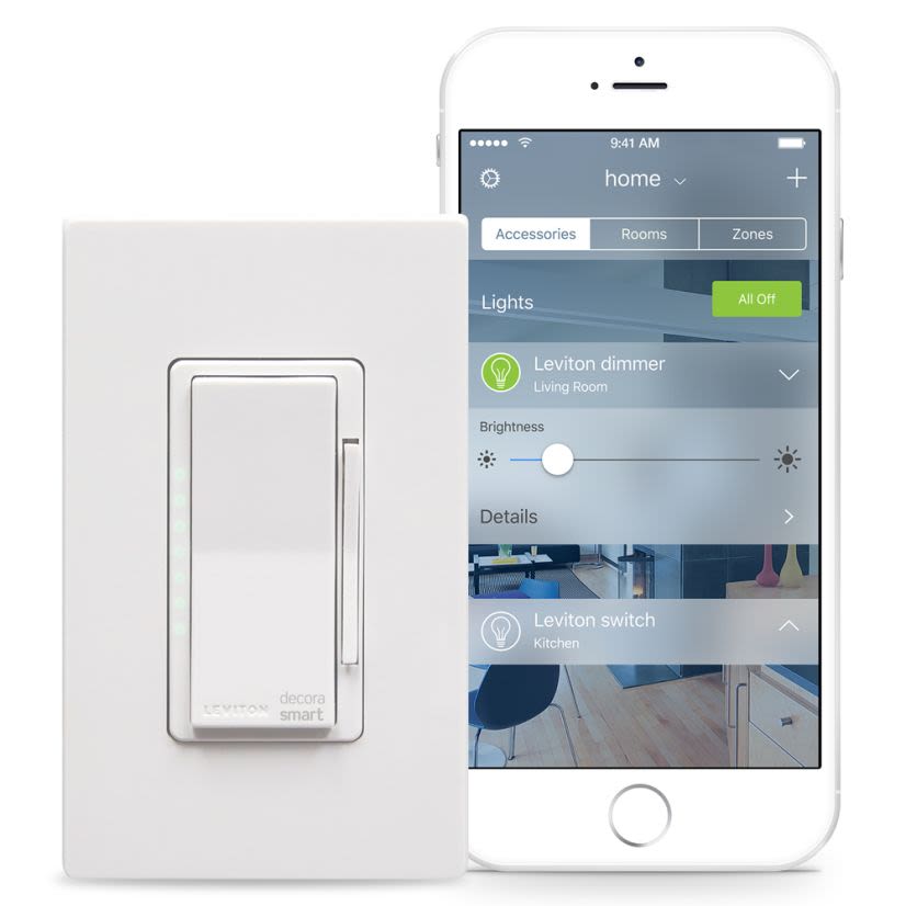 Leviton® Decora Smart™ DH6HD-1BZ 3-Way Wireless Dimmer With HomeKit Technology, 120 VAC