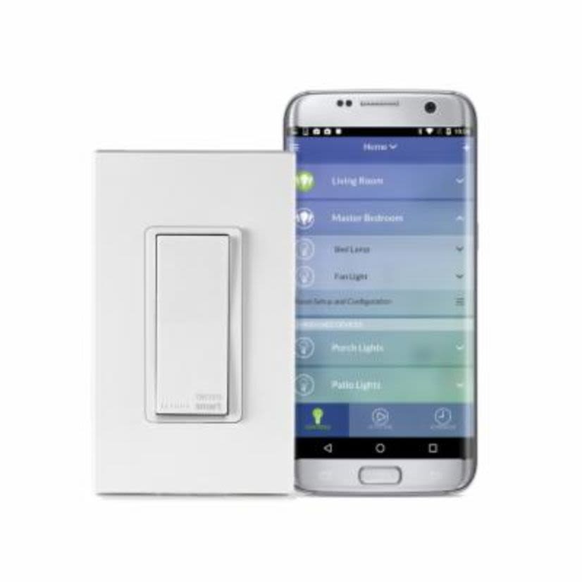 Leviton DW1KD-1BZ Universal Wireless Dimmer With Wi-Fi Technology, 120 VAC
