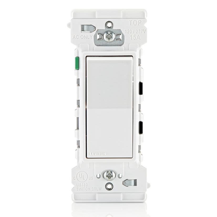 Leviton E5601-W Self-Grounded Switch
