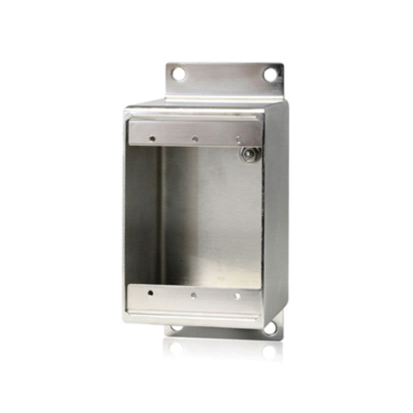 Leviton Wetguard FDSS1 Type FD Deep Non-Magnetic Device Box, 304 Stainless Steel, 37.2 cu-in Capacity, 1 Gangs, 6.14 in H x 3.04 in W x 3.07 in D