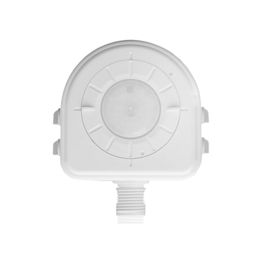 Leviton® HB011-BDX High Bay Low Bay Dimming Occupancy Sensor With Daylight Harvesting, 42 in Lead, 120/277 VAC, PIR Sensor, 21 to 40 ft High Bay, 13 to 20 ft Low Bay Coverage, 360 deg Viewing, Fixture Mount