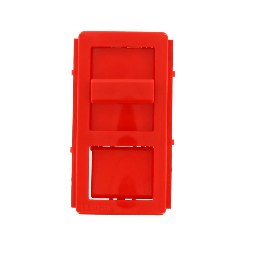 Leviton IllumaTech IPKIT-LNR Color Conversion Kit With Slider, Non-Lighted Push Button, For Use With IllumaTech Preset Slide Control Dimmer, Red