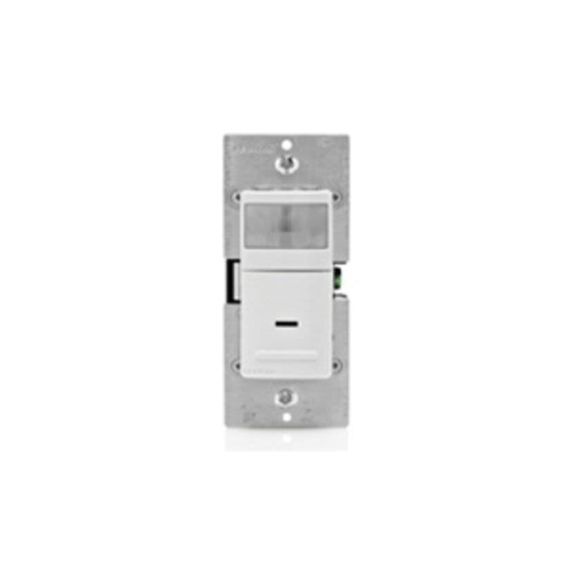 Leviton IPS15-1LZ 1-Pole 3-Way Relay Occupancy Sensor, 120 V AC, PIR Sensor, 900 sq-ft Coverage, 180 deg Viewing, Wall Mounting