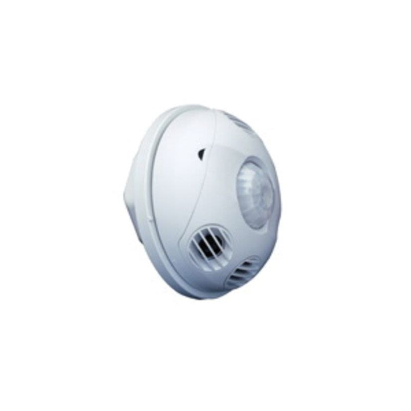 Leviton ODC10-MDW Line Voltage Self Contained Occupancy Sensor, 120 to 277 V AC, Multi-Technology/PIR/Ultrasonic Sensor, 1000 sq-ft Coverage, Ceiling Mounting