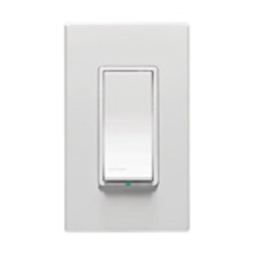 Leviton® Vizia RF +® VP0SR-1LZ 3-Way Electronic Matching Remote Switch With LED Locator, 120 VAC, 1 Poles, Soft On/Fade Off Operation, Ivory/Light Almond/White
