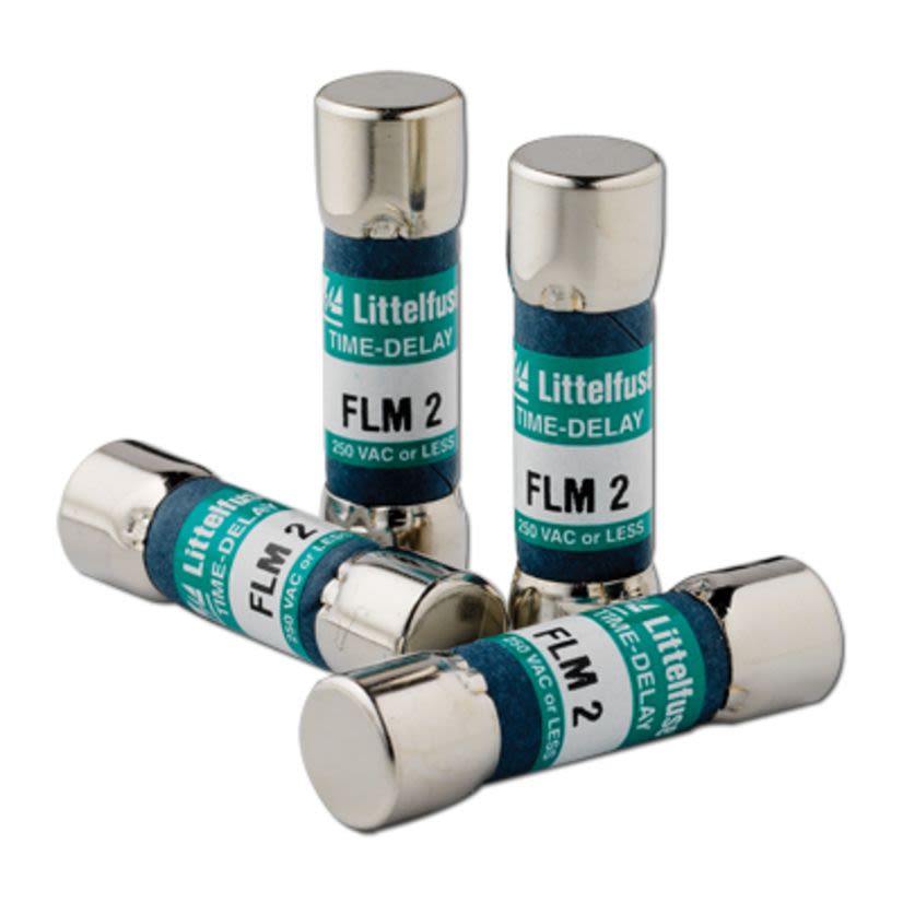 Littelfuse® POWR-GARD® FLM03.2 FLM Time Delay Supplemental Midget Fuse, 3.2 A, 250 VAC/125 VDC, 10 kA Interrupt, Cylindrical Body