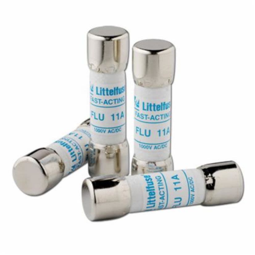 Littelfuse® POWR-GARD® FLU.44 Fast Acting Supplemental Midget Fuse, 0.44 A, 1000 VAC/VDC, 10 kA, Cylindrical Body