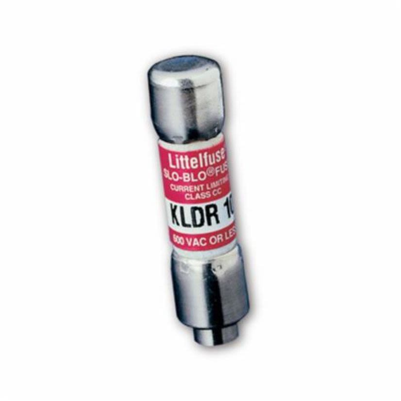 Littelfuse POWR-GARD KLDR015.TXP Current Limiting Time Delay Fuse, 15 A, 600 V AC/300 V DC, 20/200 kA Interrupt, CC Class, Cartridge Body