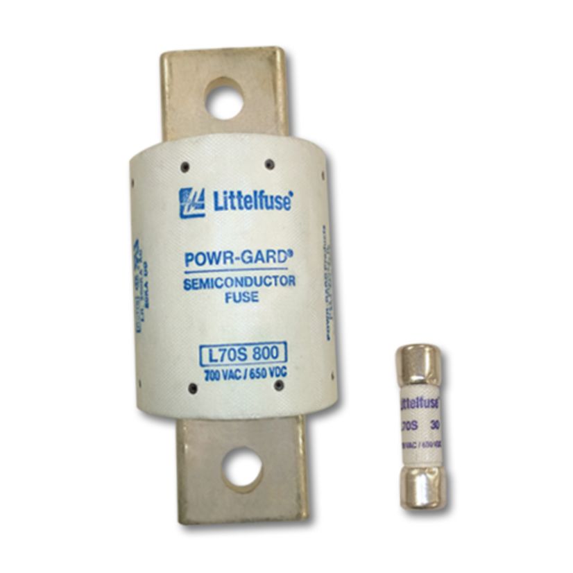 Littelfuse® POWR-GARD® L70S100 Fast Acting High Speed Semiconductor Fuse, 100 A, 700 VAC, 650 VDC, 200/20 kA Interrupt, Round Body