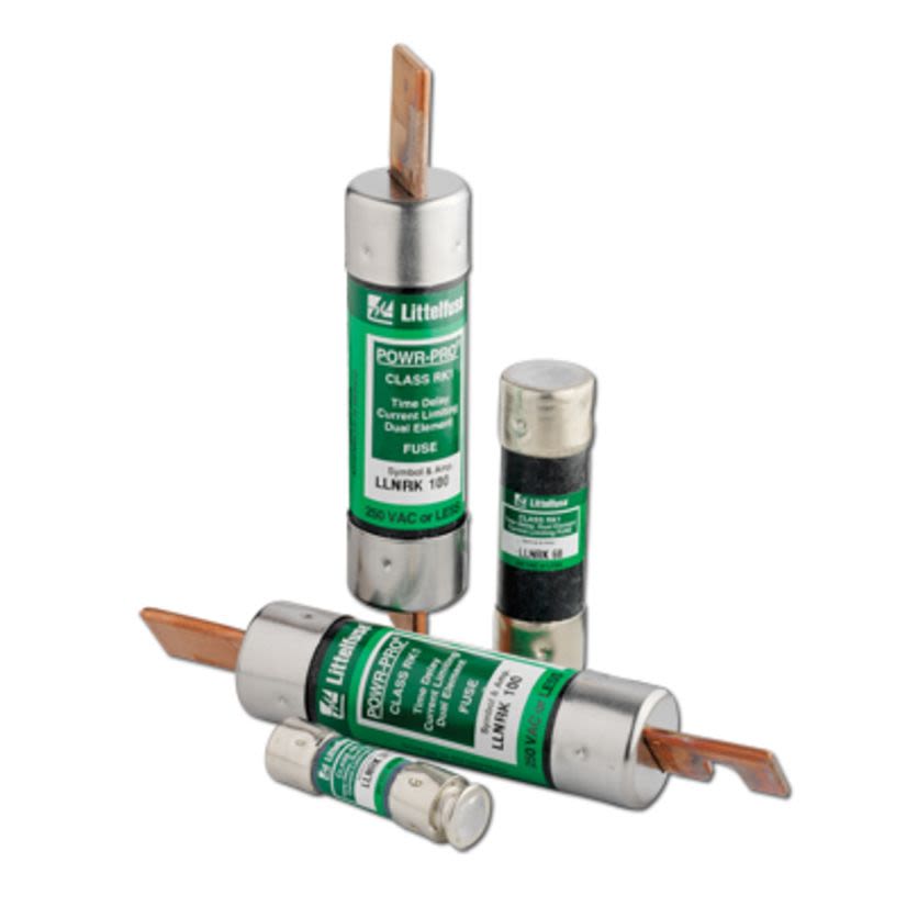 Littelfuse POWR-GARD LLNRK005 Current Limiting Time Delay Fuse, 5 A, 250 V AC/125 V DC, 200/20 kA Interrupt, RK1 Class, Cartridge Body