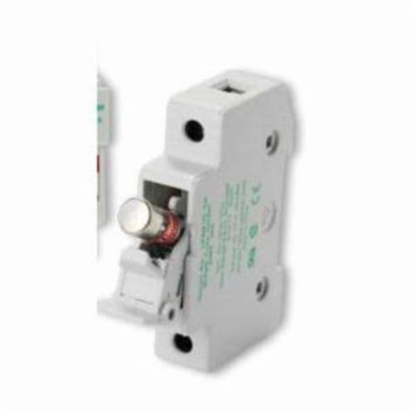Littelfuse POWR-SAFE LPSC001 Dead Front Non-Indicating Fuse Holder, 600 V AC/DC, 30 A, Class: CC, 14 to 8 AWG Wire, 1 Pole