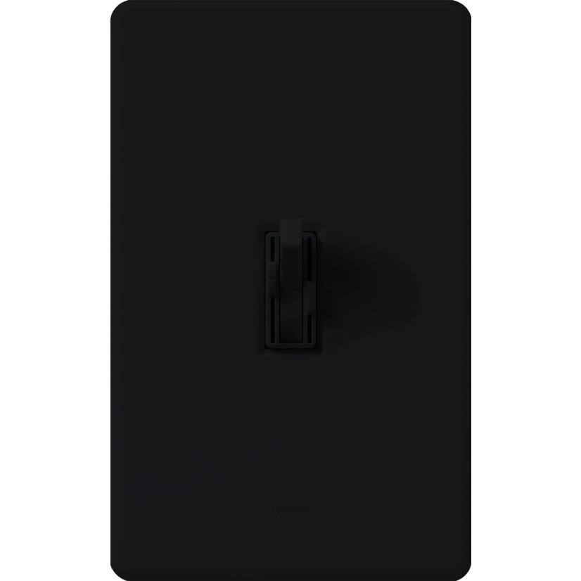 Lutron Ariadni® Toggler® AY2-LFSQ-BL 1-Pole Traditional Fan/Light Control, 120 VAC, 1.5 A, Quiet 3-Speed Operational Mode, Black