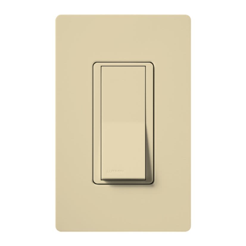 Lutron Claro® Diva® CA-3PS-IV Designer General Purpose Mechanical Switch, 15 A at 120/277 VAC, 60 Hz