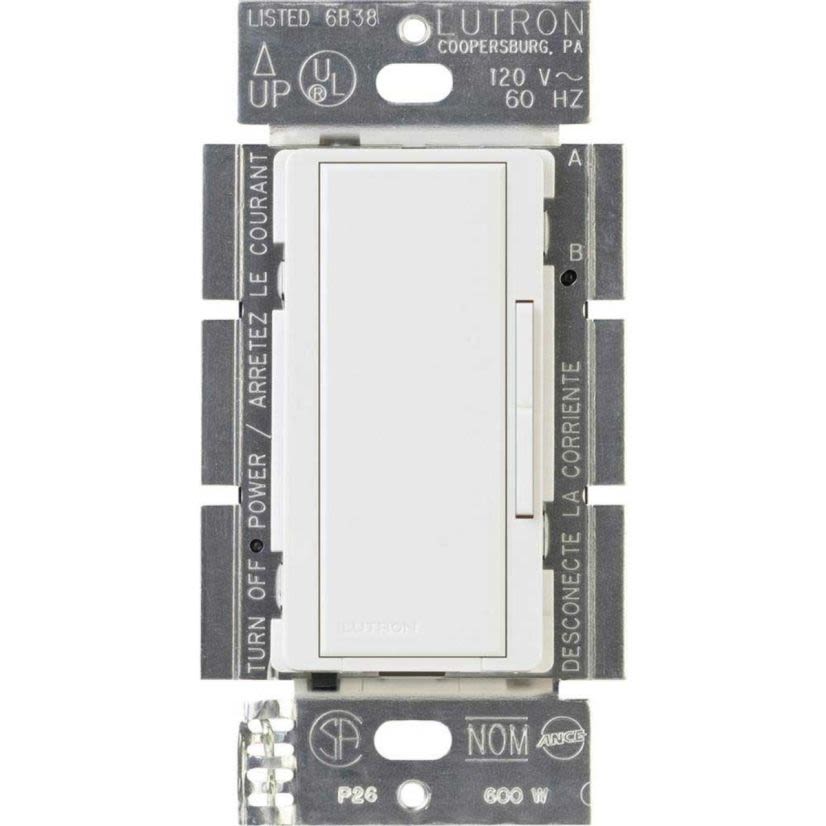 Maestro eco-minder MA-R-WH 3-Way Low Voltage Companion Dimmer, 120 V AC, 8.3 A, 1 Pole, White