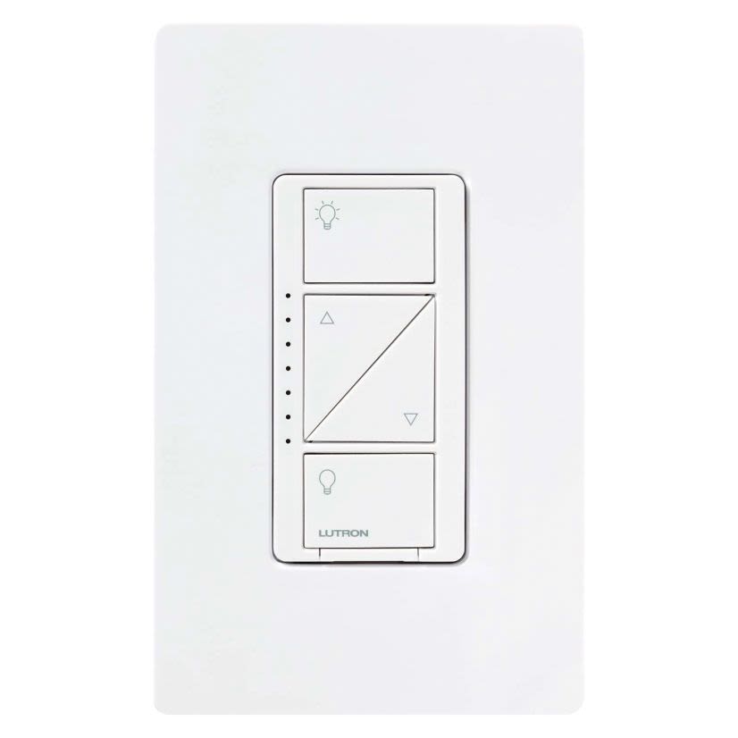 Lutron Caseta® PD-6WCL-WH 3-Way Multi-Location Dimmer Switch, 120 VAC, 1 Pole, White