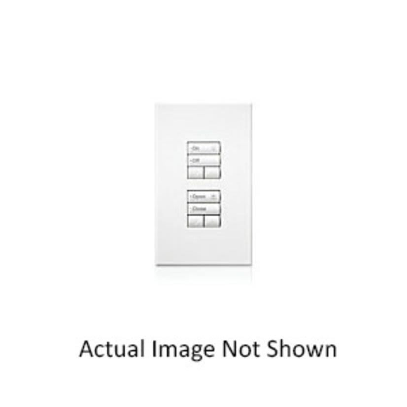 Lutron® SeeTouch™ QS Quantum® GRAFIK Eye® QS QSWS2-1BI-WH 1-Button Insert Wall Switch Station, 24 to 36 VDC, 30 mA, White