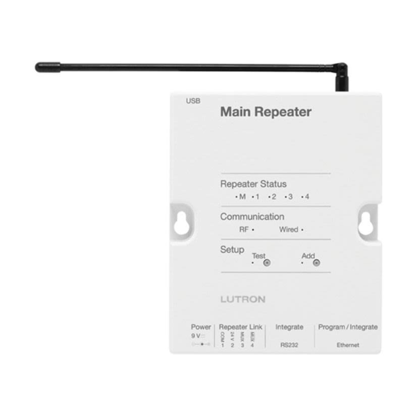 Lutron RadioRA® RR-MAIN-REP-WH Main Repeater, RS485 Port
