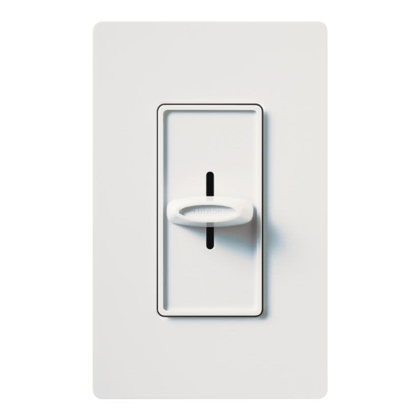 Lutron Skylark® SFSQ-FH-WH 1-Pole Fan Control Switch, 120 VAC, 1.5 A, Quiet 3-Speed Operational Mode, White