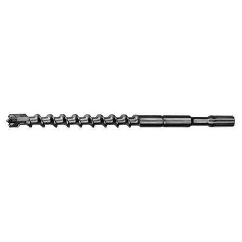 Milwaukee® 48-20-4380 4-Cutter Rotary Hammer Drill Bit, 1 in Drill Bit, 3/4 in Spline Shank, 31 in D Cutting, Carbide Cutting Edge, 36 in OAL