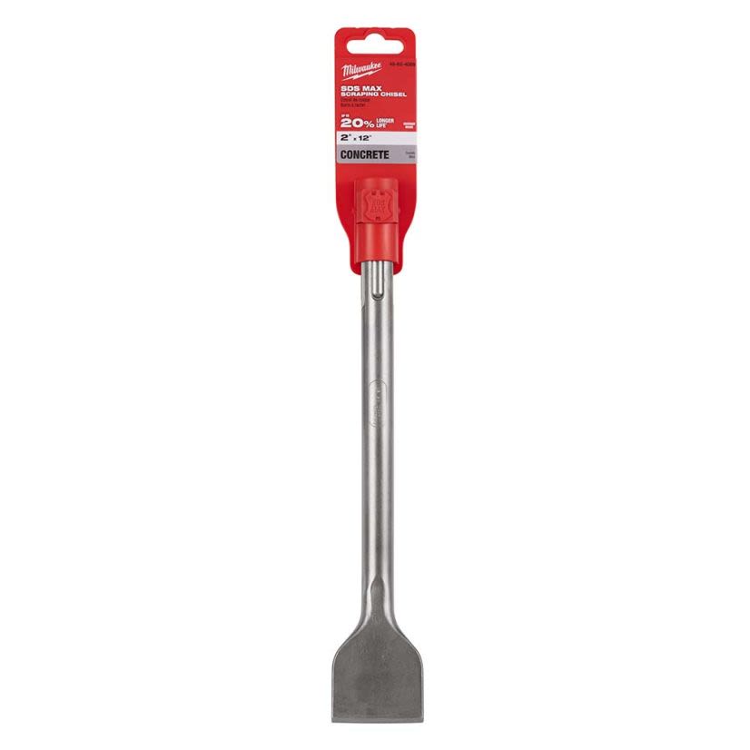 Milwaukee® 48-62-4089 Scraping Chisel, 18 mm SDS-Max® Shank, 2 in W Blade, 12 in OAL