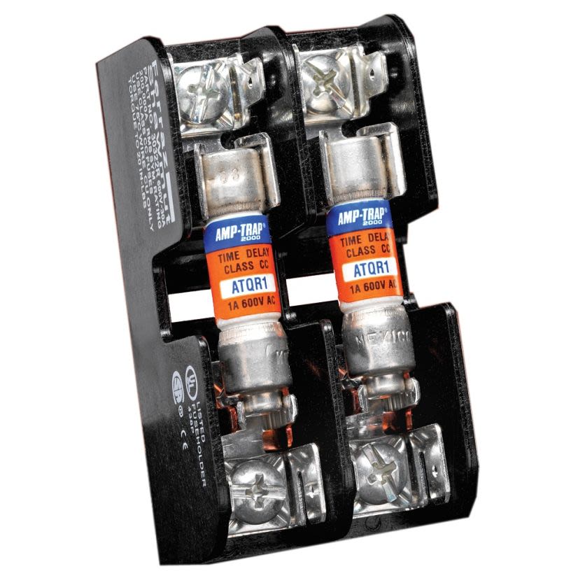 Mersen Ferraz Shawmut 30310R Open Style Fuse Block, 600 VAC/VDC, 30 A, 14 to 10 AWG Wire