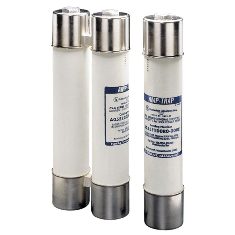 Mersen Ferraz Shawmut Amp-Trap® 9F60DNJ905 Current Limiting Medium Voltage Power Distribution Fuse, 0.5 A, 25800 VAC, 35 kA, Class E, Ferrule Body