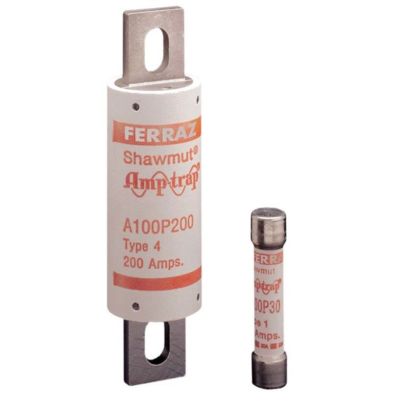 Mersen Ferraz Shawmut AMP-TRAP® A100P1000-4 Current Limiting Fast Acting High Speed Semiconductor Fuse, 1000 A, 1000 VAC, 750 VDC, 100 kA Interrupt, Cylindrical Body