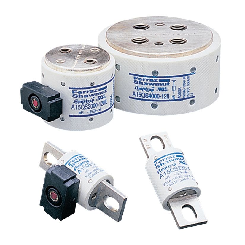 Mersen Ferraz Shawmut Amp-Trap® A15QS125-4 Current Limiting Fast Acting High Speed North American Semiconductor Fuse, 125 A, 150 VAC/VDC, 50/100 kA Interrupt, Class: Form 101, Cylindrical/Round Body
