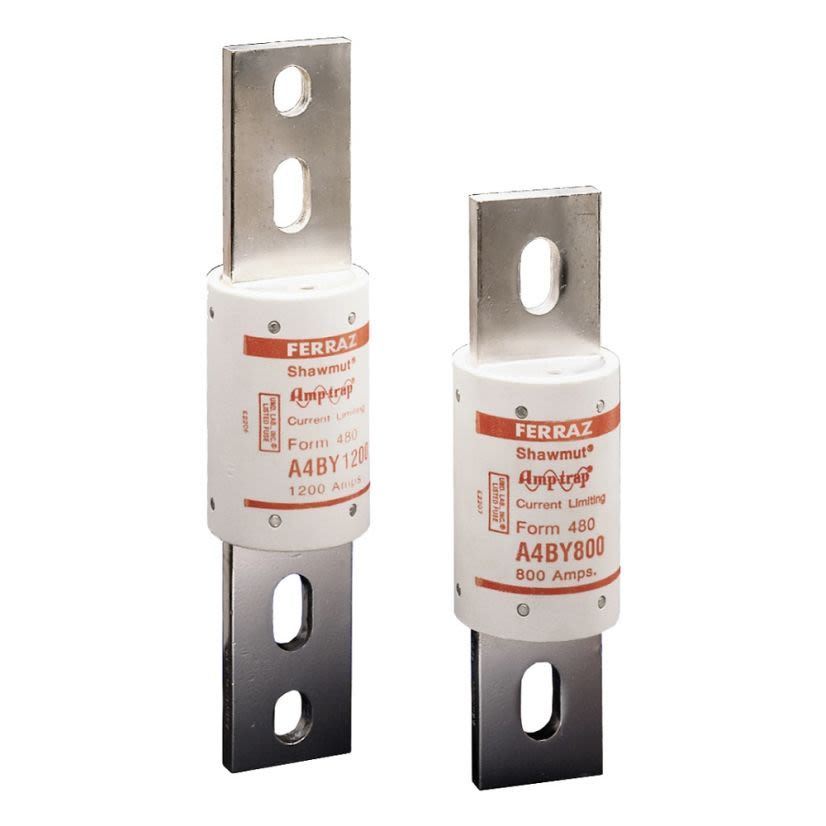 Mersen Ferraz Shawmut Amp-Trap® A4BY350 Current Limiting Low Voltage Time Delay Fuse, 350 A, 600 VAC/300 VDC, 200/100 kA Interrupt, L Class, Cylindrical Body