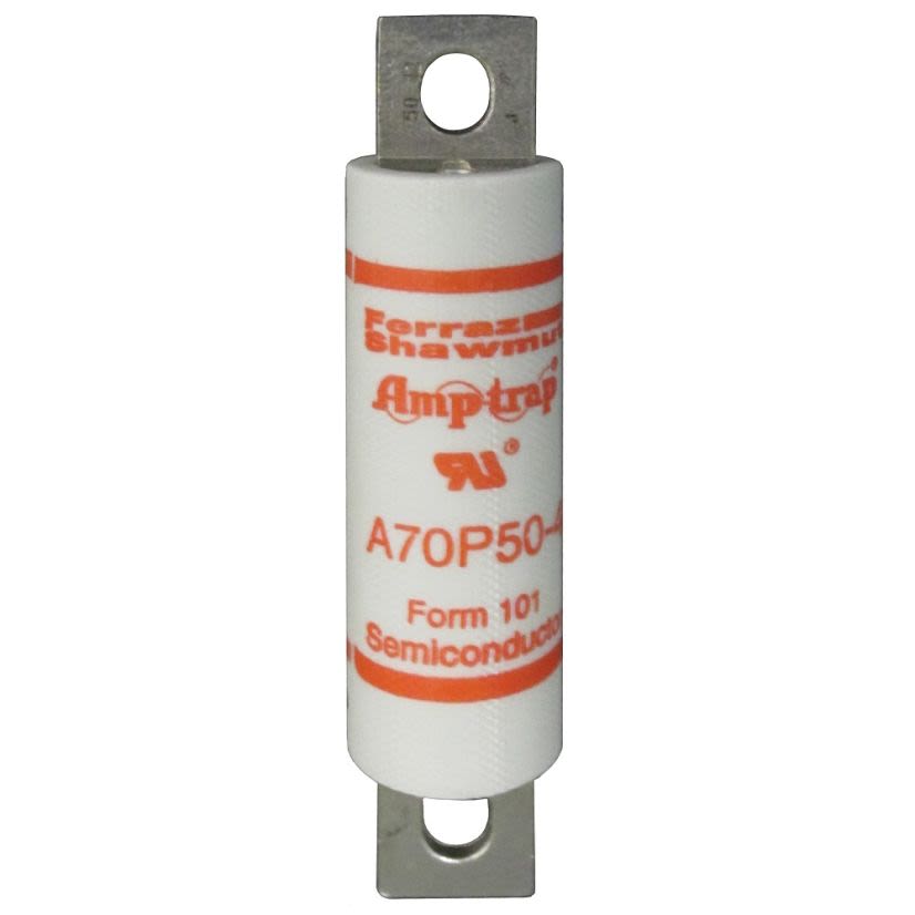 Mersen Ferraz Shawmut Amp-Trap® A70P25-4 Current Limiting High Speed Semiconductor Fuse, 25 A, 700 VAC, 650 VDC, 100 kA Interrupt, Cylindrical Body