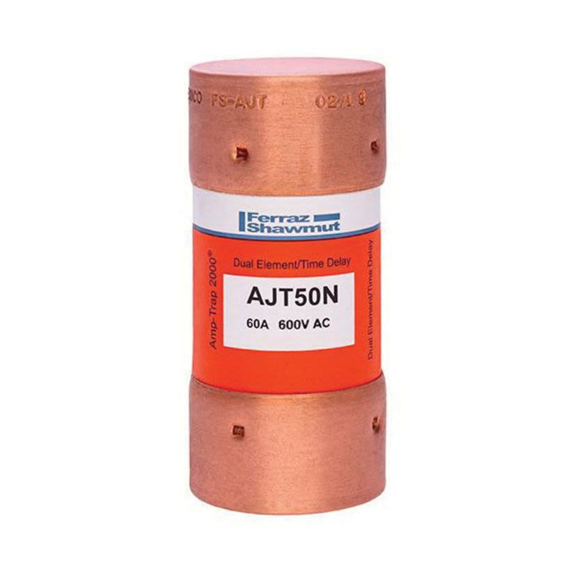 Mersen Amp-Trap 2000 AJT50N Low Voltage Time Delay Power Fuse
