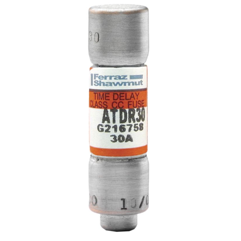 Mersen Ferraz Shawmut Amp-Trap® 2000 SmartSpot® ATDR20 Current Limiting North American Time Delay Power Fuse, 20 A, 600 VAC, 200 kA Interrupt, Class CC, Cylindrical Body