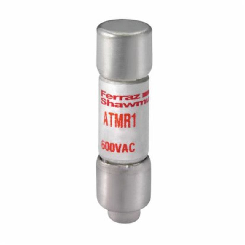 Mersen Ferraz Shawmut Amp-Trap® ATMR1 Current Limiting Low Voltage Fast Acting Fuse, 10 A, 600 VAC/VDC, 200/100 kA, Class CC, Cylindrical Body