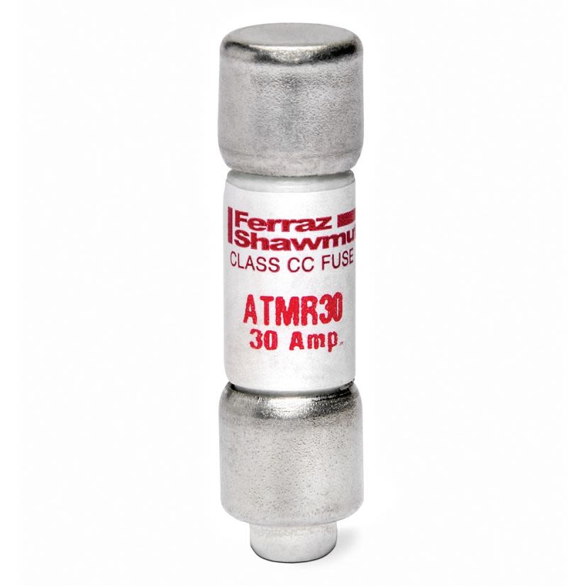 Mersen Ferraz Shawmut Amp-Trap® ATMR2 Current Limiting Low Voltage Fast Acting Fuse, 2 A, 600 VAC/VDC, 200/100 kA, Class CC, Cylindrical Body