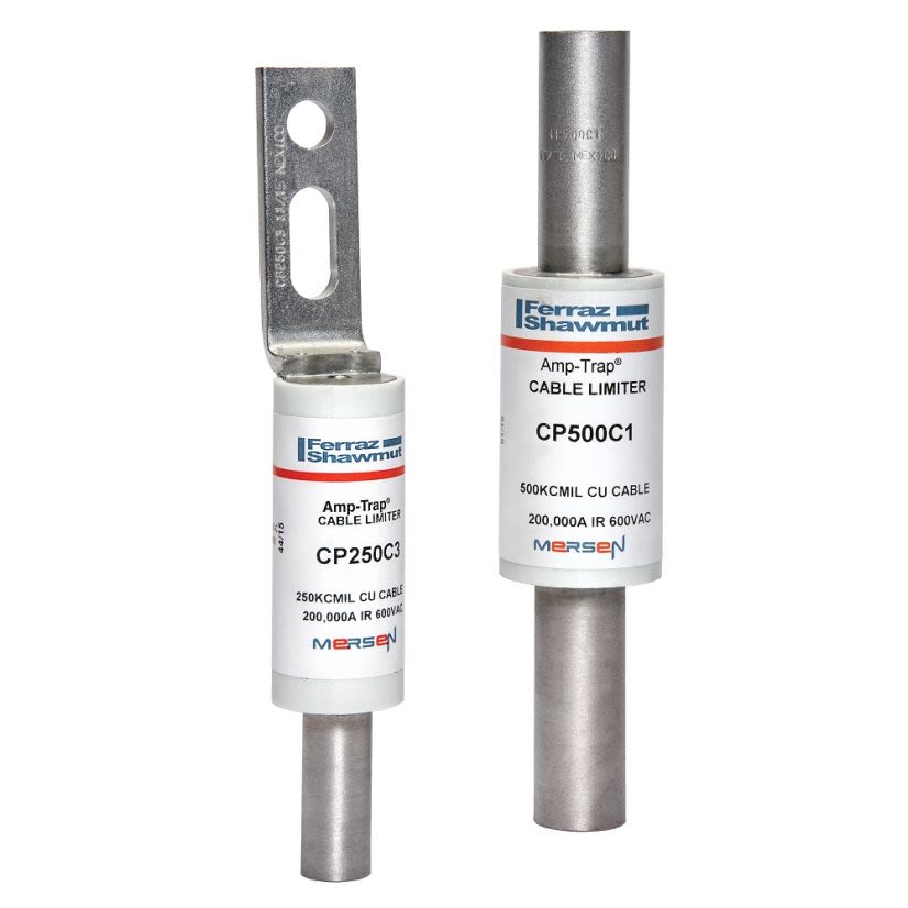Mersen Ferraz Shawmut CP600C3 CP Series Type C3 Current Limiting Cable Protector Fuse, 600 VAC, 200 kA Interrupt, Cylindrical Body