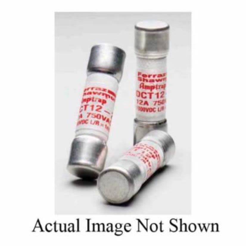 Mersen Ferraz Shawmut DCT5-2 DCT Fast Acting Special Purpose Midget Fuse, 5 A, 570 VAC/1000 VDC, 100/50 kA Interrupt, Cylindrical Body