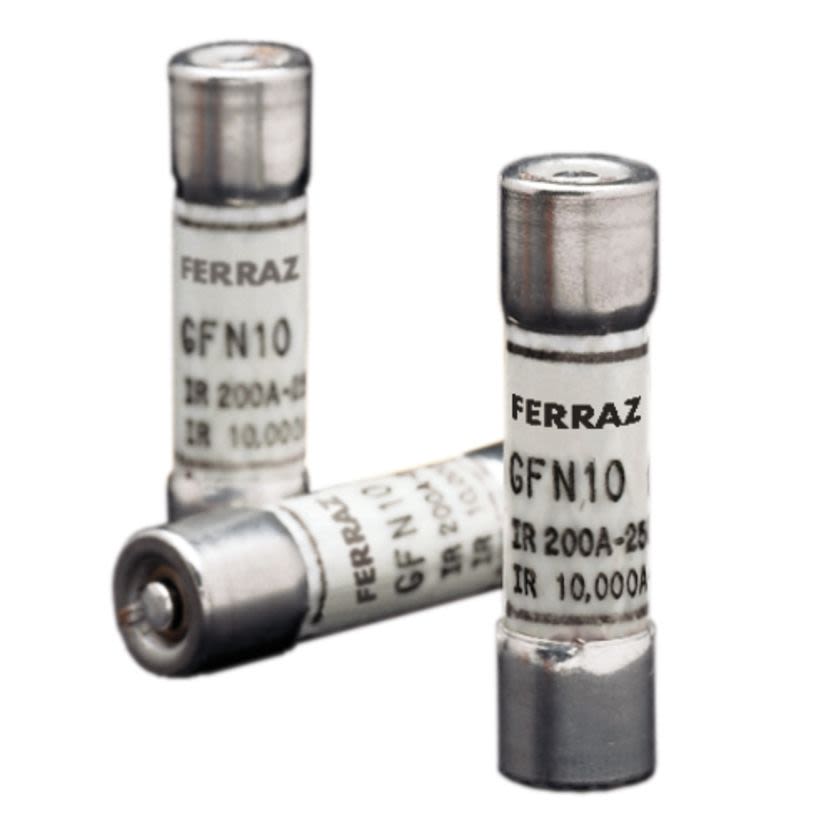 Mersen Ferraz Shawmut GFN12 Low Voltage Time Delay Fuse, 12 A, 125 VAC, 10 kA, Class Midget, Cylindrical Body