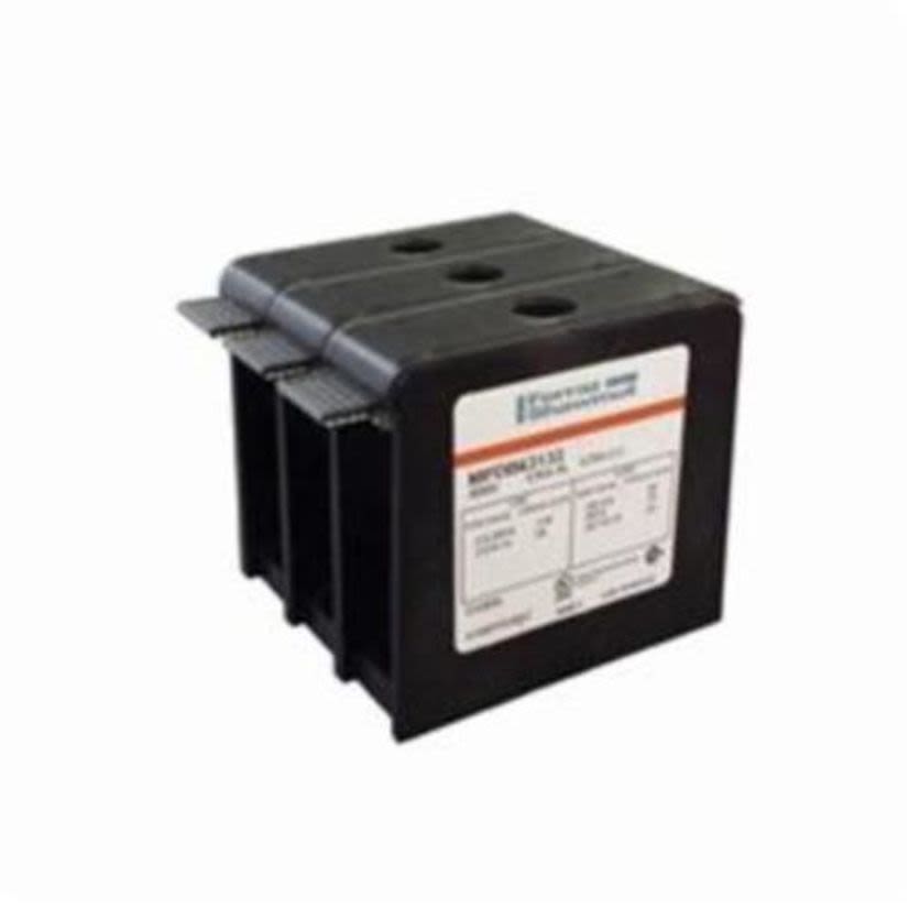 Mersen Ferraz Shawmut MPDB63130 Miniature Open Style Adder Power Distribution Block, 600 VAC, 175 A, 14 to 2/0 AWG Line, 14 to 4 AWG Load Wire, Polycarbonate