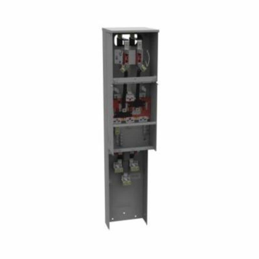 Milbank® U3730-O Ringless Meter Main Pedestal, 240 VAC, 200 A, 1 Phase, NEMA 3R Enclosure
