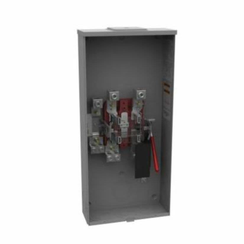 Milbank® U4363-X-QG-K3-K2 Ring Less Meter Socket, 600 VAC, 230 A, NEMA 3R Enclosure