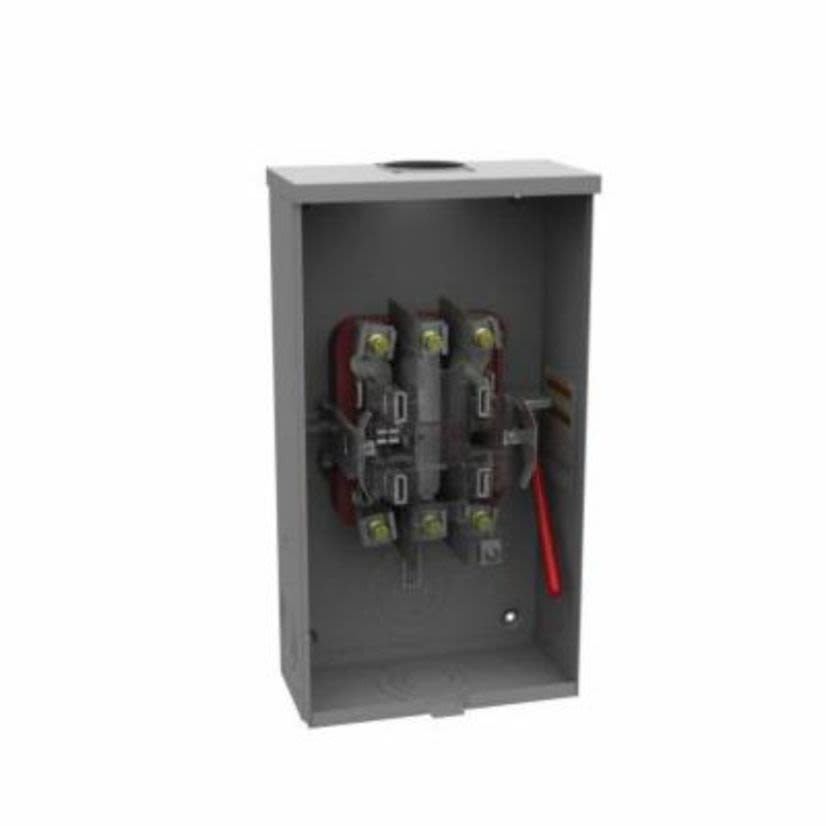 Milbank® U4550-RL-5T9 Ring Less Meter Socket, 600 VAC, 200 A, 1 Phase, NEMA 3R Enclosure