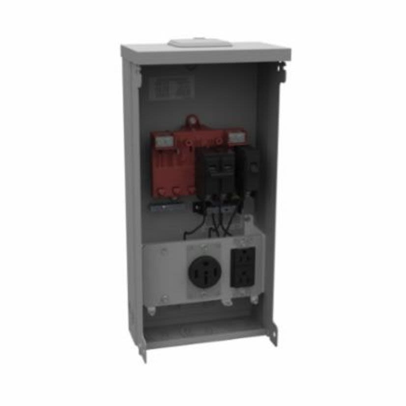 Milbank® U5000-XL-55 Millennium Unmetered Power Outlet, 120/240 VAC, 125 A, 1 ph Phase, 12 to 1/0 AWG, 14 to 1/0 AWG, 14 to 6 AWG Wire, Surface Mount