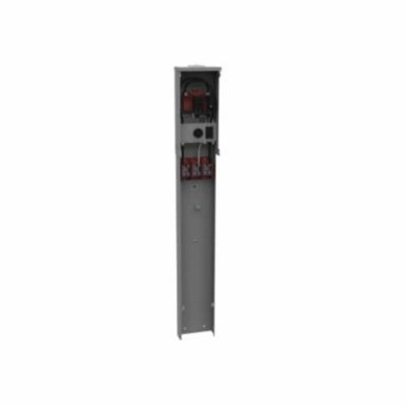 Milbank® U5200-XL-55 Unmetered Power Supply Unit, 240 VAC, 125 A, 1 Phase, 6 AWG to 350 kcmil Wire, NEMA 3R Enclosure