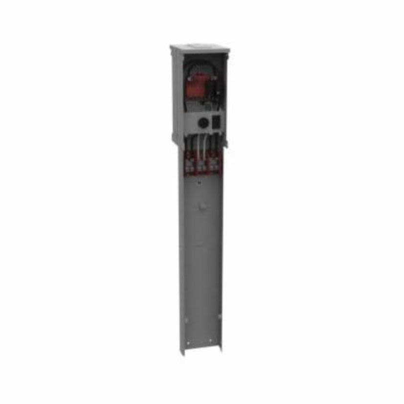 Milbank® U5220-XL-41 Millennium Unmetered Power Outlet Pedestal, 120/240 VAC, 125 A, 1 Phase, NEMA 3R Enclosure