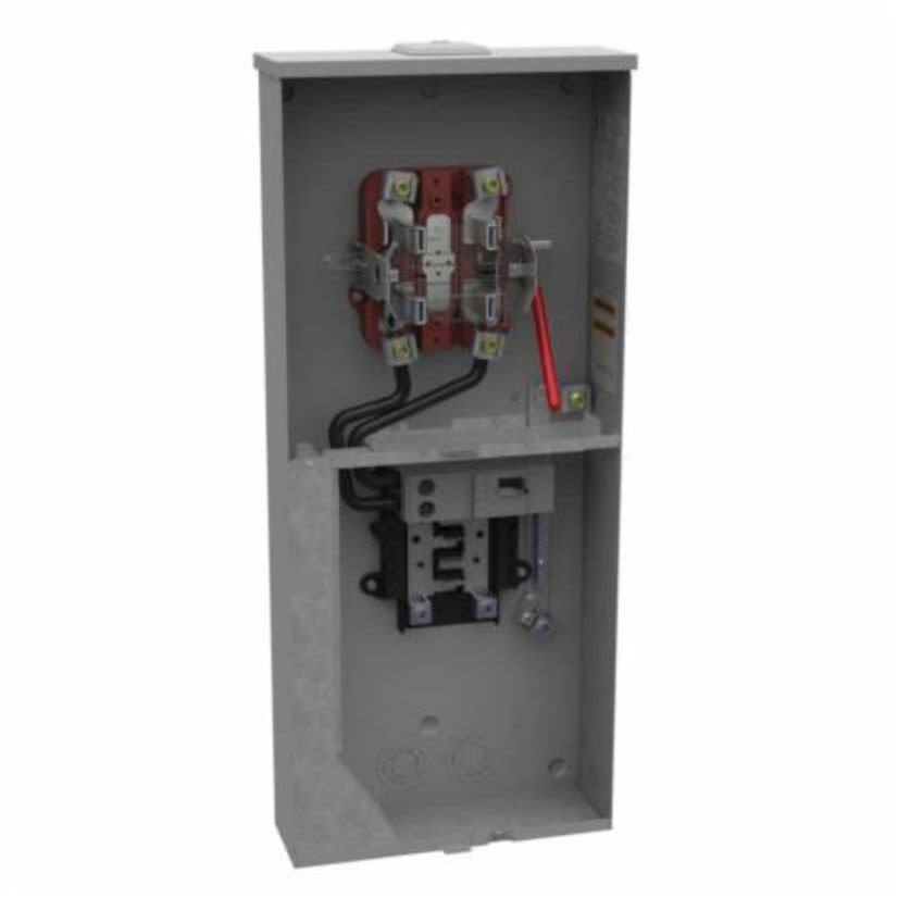 Milbank® U5871-XL-200 Ringless Meter Socket, 240 VAC, 200 A, 1 Phase, NEMA 3R Enclosure