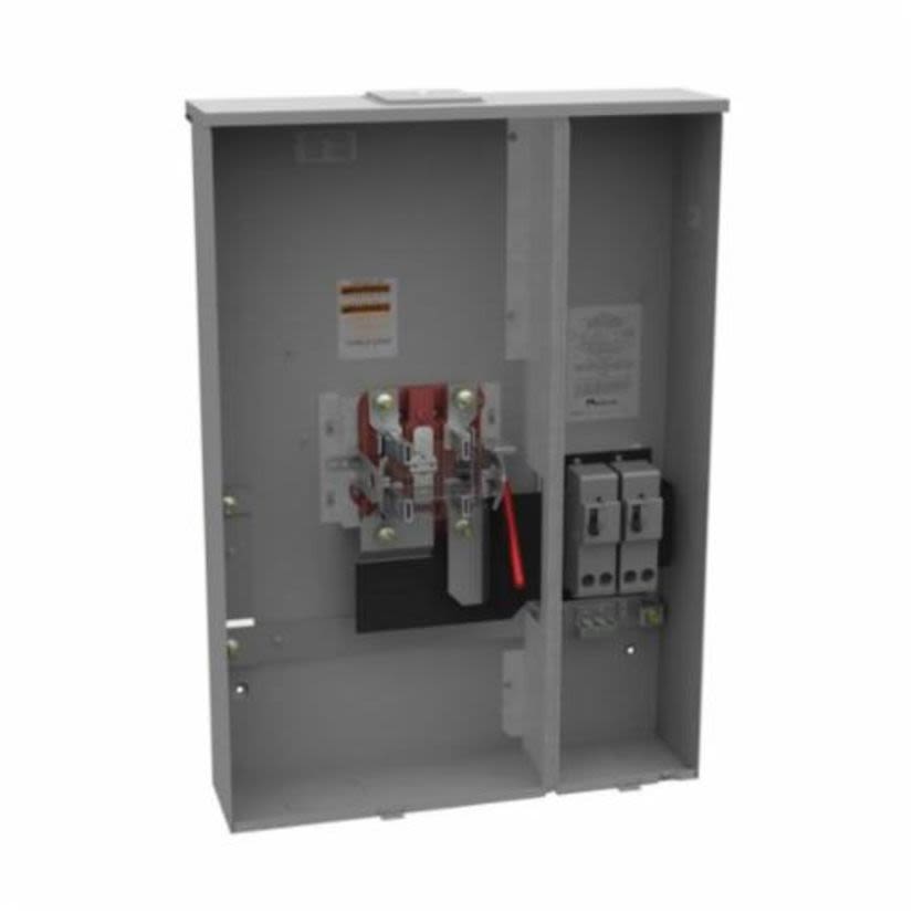 Milbank® U5890-X-2/200 Ringless Meter Socket, 240 VAC, 320 A, 1 Phase, NEMA 3R Enclosure