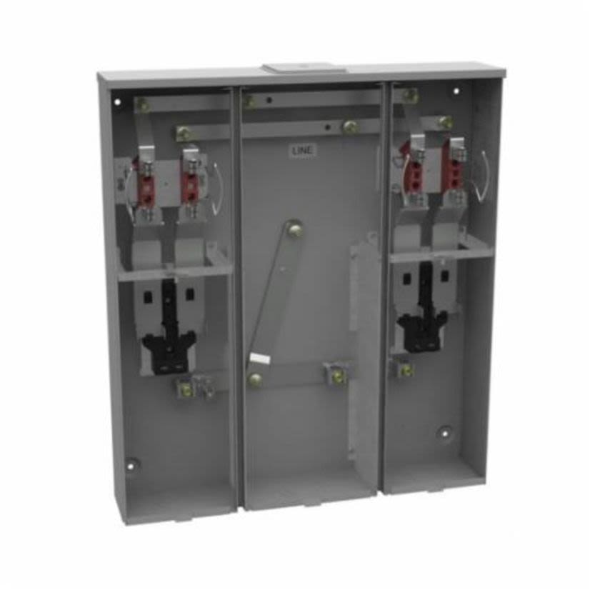 Milbank® U5902-X Ringless Multi-Position Meter Socket, 240 VAC, 125 A, 1 ph Phase, NEMA 3R Enclosure